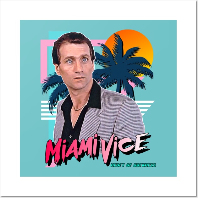 Retro Miami Vice 80s Ed O'Neill Tribute Wall Art by darklordpug